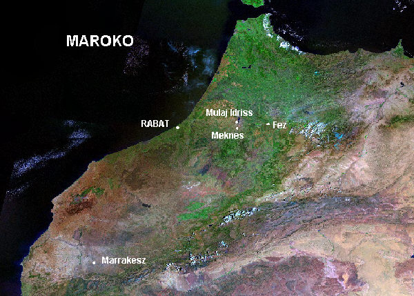 Mapa Maroka